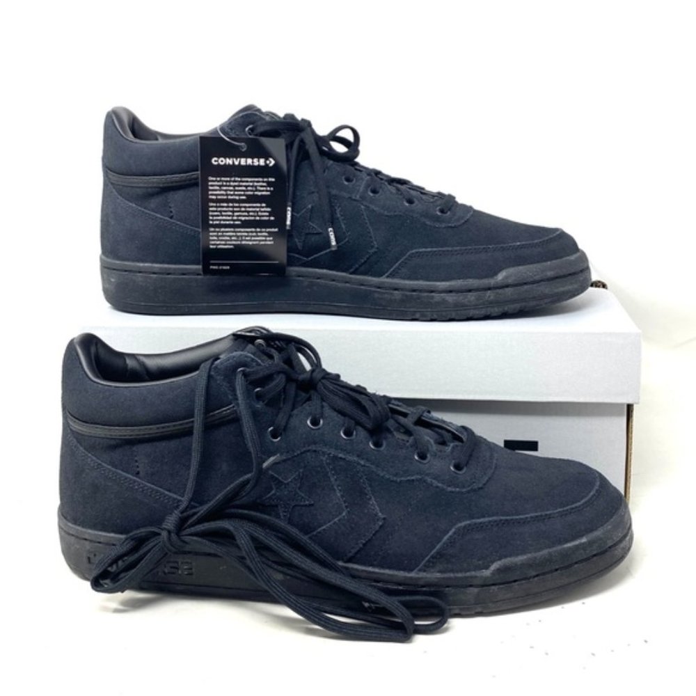 Converse CONS Fastbreak Pro Suede Shoes Sneakers Black Mid Casual Men's 168645C - Picture 6 of 8